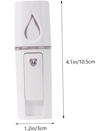 Mikinona 1pc Steamer Face Moisturizing Mini Humidifier Rechargeable Facial Sprayer Nano Facial Mister White - Buy Online on GoSupps.com