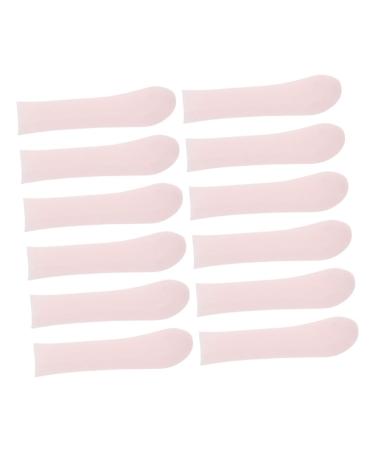 FOMIYES 12pcs Replacement Covers for Ear Scoops Soft Silicone Sleeves for Ear Cleaning Kit