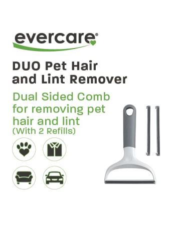 Evercare Duo Pet Hair & Lint Remover | Dual-Sided Comb for Efficient Pet Hair Removal from Clothing & Furniture - Sturdy & Gentle Reusable Tool - Buy Online on GoSupps.com