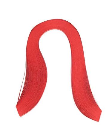 ViaGasaFamido Quilling Paper  600 Strips Pure Color Pure Color Origami Paper 3mm Width Colorful DIY Hand Craft Quilling Paper(Red)