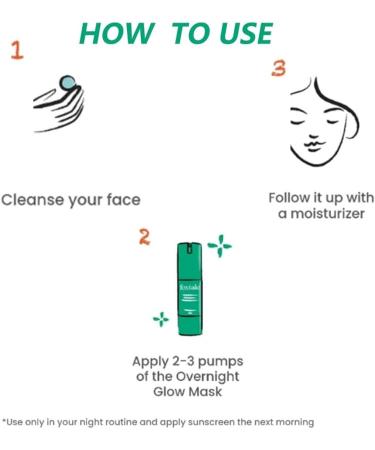 Foxtale Overnight Glow Mask - Salon Quality Brightening Facial Mask for Deep Hydration (1PC) | International Shipping - Buy Online on GoSupps.com