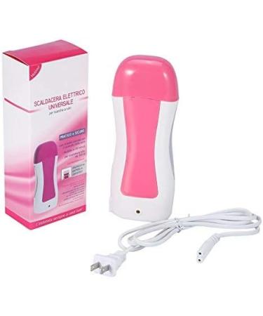 Professional Hair Removal Set - Wax Roller 100g Thermal Wax 5 Wood Spatulas & 100 Paper Strips - Lavender Color - Buy Online on GoSupps.com