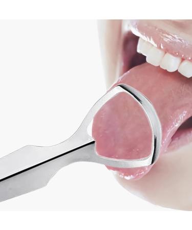 Tefexer Large Opening Stainless Steel Tongue Scraper - Oral Hygiene Tool for Adults Reduces Bad Breath Portable Design - Buy Online on GoSupps.com