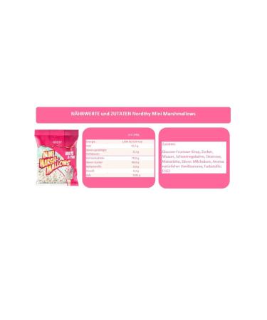 Buy 2x Nordthy Mini Marshmallows White & Pink 675g - Delicious Soft Treats for Baking & Desserts | International Shipping Available - Buy Online on GoSupps.com