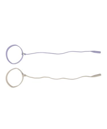 Premium Violet & White Eyelash Tweezers - 2 Pack | Comfortable Skin-Friendly Non-Slip Design for All Hands - Buy Online on GoSupps.com