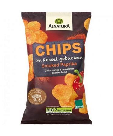 ALNATURA - Smoked Paprika Pot Cooked Chips 125G - Pack of 4 - free delivery