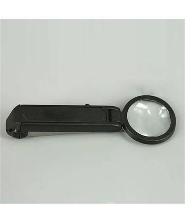 ZHYH Eyebrow Magnifier with Lighted Folding Eyebrow Tweezers Portable 10x Magnifier with Light 6*2.5cm D