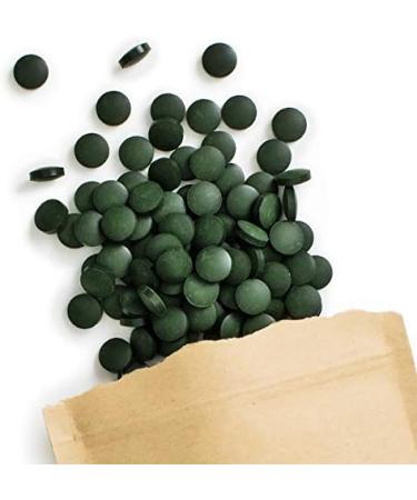 Terra Elements Organic Spirulina Tablets 500mg - 240 pcs | Pure Vegan Microalgae Rich in Natural Iron | Raw Food Supplement - Buy Online on GoSupps.com