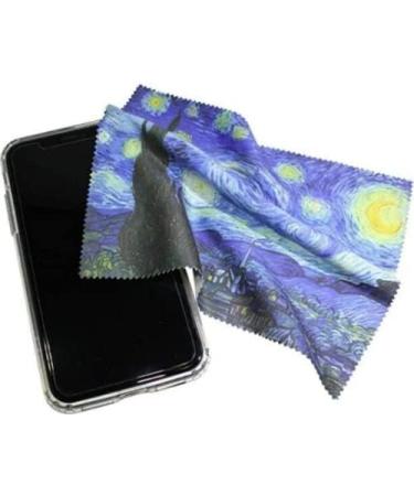 Premium Vincent Van Gogh Art Microfiber Cleaning Cloth 5 Pack - 6x7 Inch Eyeglass Phone & Camera Lens Cleaner - Buy Online on GoSupps.com