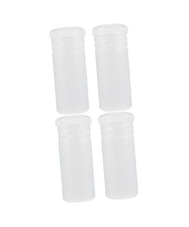 FRCOLOR 4 Pieces Brush Drum And Brush Box Shaving Brush Storage Travel Shaving Brush Case Shaving Brush Container Shaving Brush For Men Shaving Plastic Protective Box Adjustable Man 5.5x5.5cmx2pcs Transparentx2pcs