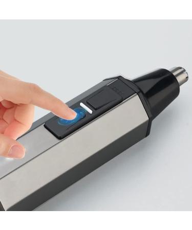 Buy Rechargeable 2 in 1 Nose & Ear Hair Trimmer for Men | Waterproof Facial Hair Clipper with Flashlight - Easy to Use Portable & Cleans Easily - Buy Online on GoSupps.com