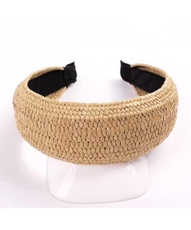 Boho Style 3-Piece Straw Knotted Headbands for Women - Fashionable Twist Knot Hair Accessories - Buy Online on GoSupps.com
