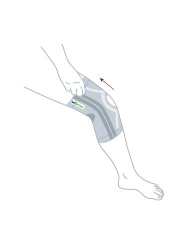 Actimove Knee Support Open Patella - Medium Beige | 4 Stays for Optimal Stability | International Shipping Available - Buy Online on GoSupps.com