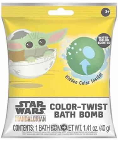 Star Wars Mandalorian Color Twist Bath Bomb 2 Pack - Watermelon Scented 1.41 Oz - Buy Online on GoSupps.com