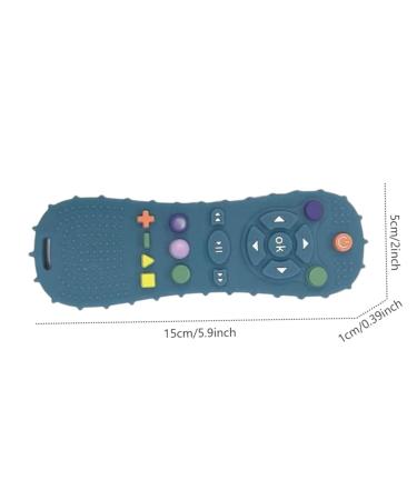 Remote Control Shape Silicone Teething Toy Set for Babies - Dark Blue | Soothe Gums & Relieve Teething Pain - Buy Online on GoSupps.com