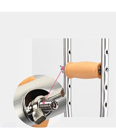 LINYUES Crutches for Adults Underarm Handicapped Crutches/Canes for Disabled Persons with Free Retractable Aluminum Walkers Adjustable Range 90-150 Cm Great for Travel or Work Dubbel -2 - Buy Online on GoSupps.com