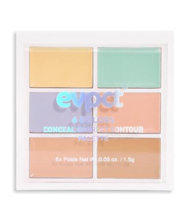 6 Color Contouring Cream Palette - Professional Color Correcting Concealer for Dullness, Imperfections, Puffiness, Spots, Redness, and Dark Circles - Pink Under Eye Concealer (02 Color Correcting) - Buy Online on GoSupps.com