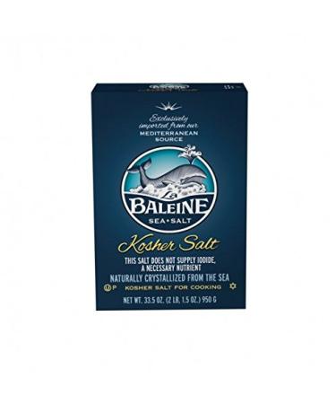 La Baleine Kosher Salt, 33.5oz (Pack of 6) 2.09 Pound (Pack of 6) Kosher