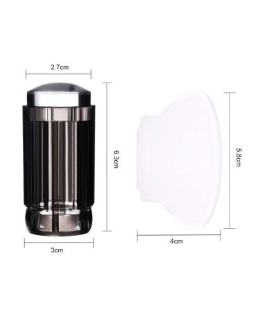 Herbest Nail Stamp & Scraper - DIY Nail Art Tool for Women & Girls | Transparent Silicone Print Heads for Manicure - Home Salon Fingernail Design Additives - Buy Online on GoSupps.com