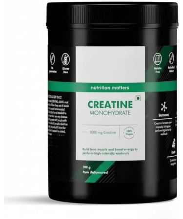 Creatine Monohydrate Performance Booster|Provides Energy Support for Workout Helps in Muscle Repair&Recovery Improveslean Muscle Mass|100% Vegan|Pack of 33 Servings|100 Grams Powder. - Buy Online on GoSupps.com