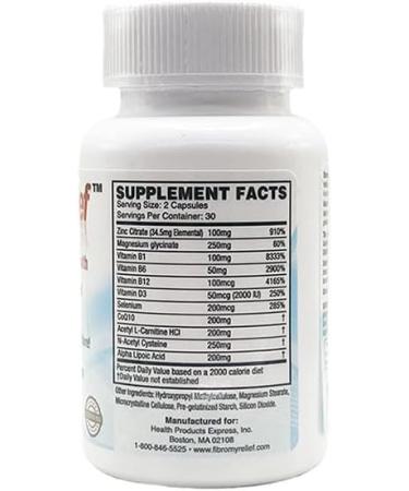 FibroMyRelief Natural Supplement with CoQ10 Alpha Lipoic Acid Magnesium B Complex and More - Buy Online on GoSupps.com