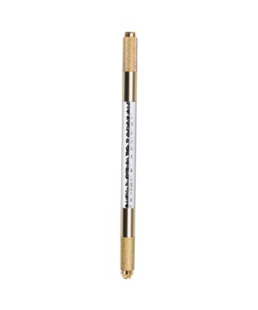 Healeved Embroidery Pencil Eyebrow Pencil Microfilling Pen Eyebrow Microblading Pen Beauty Pen Aluminum Black 1 count (Pack of 1) Black
