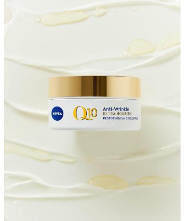 Nivea Q10+ POWER antiwrinkle+extra nourishing SPF15 50 ml - Buy Online on GoSupps.com