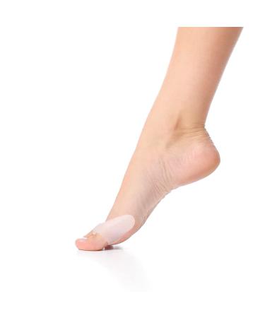 Caretras Toe Spacer (White) - Toe Separator for Overlapping Toes and Bunion Pain Relief - Big Toe Alignment Corrector and Spacer - Reusable for Daytime and Overnight Wear