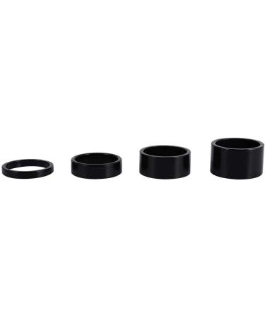 Dioche 4Pcs Aluminum Alloy Bike Headset Spacer Set - 5mm/10mm/15mm/20mm Black - Buy Online on GoSupps.com