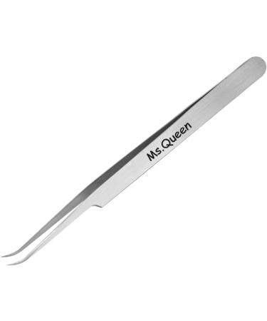 Ms.Queen Professional Curved Pointed Eyelash Extension Tweezers for Classic & Volume Lash Extensions - Buy Online on GoSupps.com