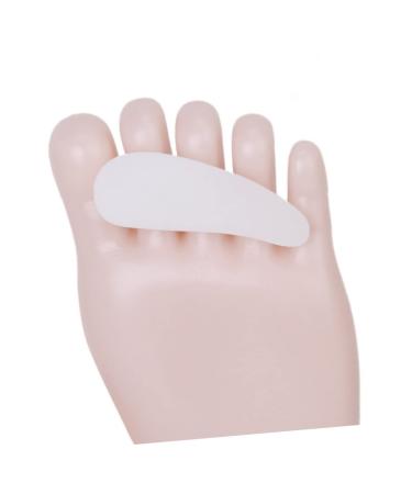 Healvian Pair Toe Straighter Toe Separator for Bunion Gel Bunion Corrector Support Pad Corrective Pad Hammer Toe Pad Eversion White Insole Gel Bunion Protector Gel Bunion Toe Spreader