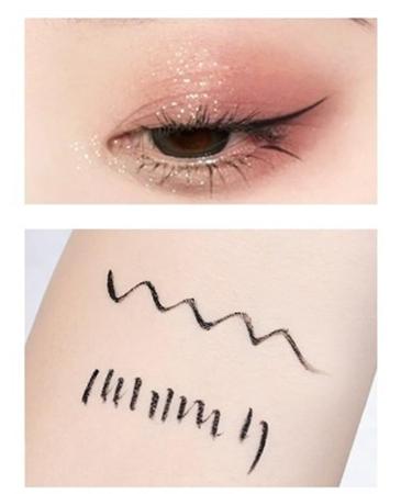 BADALO Extremely Fine Waterproof Eyeliner Ultra Fine Long Lasting Nonsmudge Female Beginner Eyeliner Pen Pink Eyeliner Pen Size 1 pearl matte black