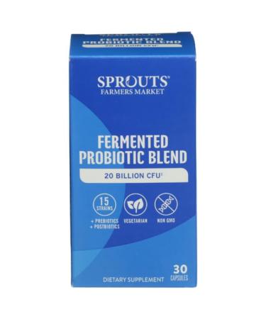 Sprouts Fermented Probiotic Blend 20 Billion CFU - 30 Capsules