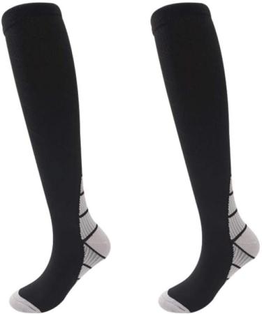Buy W/H Compression Stockings for Women - 10 Pairs Long Pipe Non-Slip Design for Sports | Best Pressure Reduction Mixed Colors Size L - Buy Online on GoSupps.com