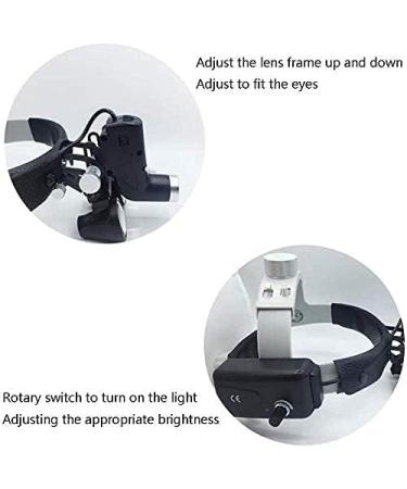 Magnifier with Light Magnifier Medical Dental Surgical Loupes Optical Glass Loupe Goggles with LED Headlight for Brain Cardiac Surgery - Buy Online on GoSupps.com