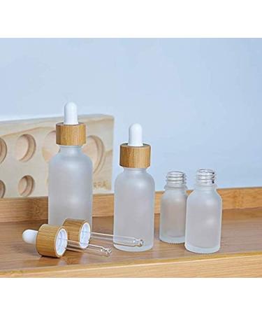3PCS Empty Clear Glass Essential Oil Dropper Bottles Jars Vials with Eye Glass Dropper and Bamboo Head Cosmetic Makeup Storage Containers Perfume Travel Holder Dispenser 30ML/1OZ - Buy Online on GoSupps.com
