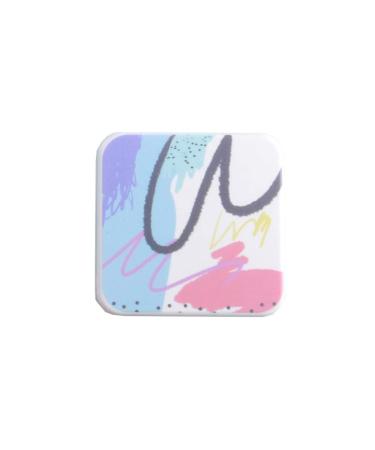 Optometry lens container contact lens container box contact lens box for girls creative beauty contact box double box portable personality with a mirror care box (color: c) (color: Colo