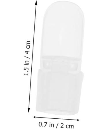 FRCOLOR 40 Pcs Nail Case Nail Art Tips Cover Shield Nail Varnish Tip Finger Nail Soak off Nail Polish Soaker Peel Polish Nail Polish Holder Reusable Soak off Caps Gelt Plastic Remover Milk 4x2cmx2pcs As Shownx2pcs - Buy Online on GoSupps.com