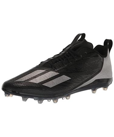adidas Men's Adizero Spark Football Shoe 13 Black/Night Metallic/Black