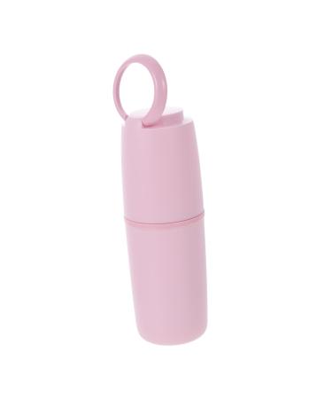 Tovinanna 1 piece of toothbrushes Storage box toothbrushes portable toothbrush case portable raccoon multi -purpose toothbrush holder travel toothbrush cup travel pink 20.5x6cm