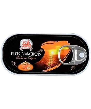 LA MONEGASQUE - Anchovy Fillets Rolled With Capers 50G - Pack Of 4 - Sold Per Pack - Buy Online on GoSupps.com