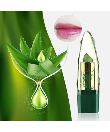 Genenic Aloe Vera Lipstick - Long Lasting Moisturizing Lip Makeup | Color Changing & Anti-Cracking Formula for Charming Shine | 1Pc - Buy Online on GoSupps.com