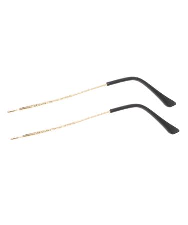 Nuobesty 1 pair of glasses accessories replace glasses brackets for glasses for glasses glasses repair sets glasses arm legs for glasses for glasses glasses repair arm holder plastic wear golden 14x0.6cm