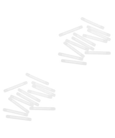 Osaladi Armlillen 40 pcs tips for glasses glasses protection ironing ends for glasses Schnapps glasses slipproof cover silicone cover for glasses glasses white ear hooks Size 1x2pcs whitex2stk