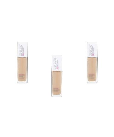 Foundation SuperStay 24H Full Coverage - 34: Soft Bronze 30ml, Pack of 3 (3 x 30ml)