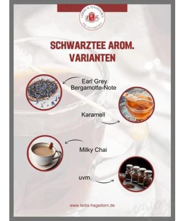  Lerbs & Hagedorn Lerbs & Hagedorn Paradiso Black Tea | Strawberry Mango Flavor 250 g (approx. 20 liters) blackberry leaves rose petals blue mallow - Buy Online on GoSupps.com