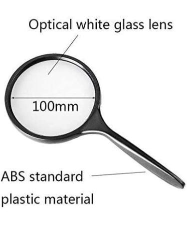 Magnifying Glasses Vision aids Handheld Magnifying Glass Old Man Reading Newspaper Jewelry Identification Portable HD Magnifying Glass Stationery Office Supplies 1PCS Better Life - Buy Online on GoSupps.com