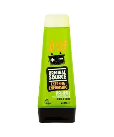 Original Source Eucalyptus and Black Pepper Extreme Energising Shower Gel 250 ml - Pack of 6