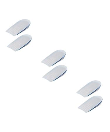FOMIYES 3 Pairs Plug-in Man Height Increasing Shoes Insert Gel Shoe Inserts Gel Non-Slip Insole Men Insoles for Raise pad Heels Floor mat Heel Support Pad Support pad