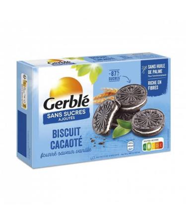 Cocoa Vanilla Biscuit No Added Sugar 176G | Gerblé | (Pack of 3) | Best Deal